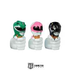 Green, Black and Pink Power Rangers Scoops Set
